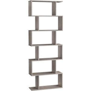 ApexArte® Boekenrek - Boekenplank - Opbergrek - Grijs Beige