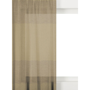 HEMA HEMA Gordijnstof Hasselt Lichtdoorlatend Streep Taupe (taupe)