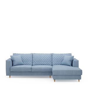 Chaise Longue Bank Rechts Kendall, Ice Blue
