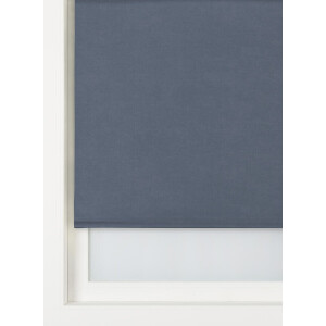 HEMA HEMA Rolgordijn Velvet Verduisterend Gekleurde Achterzijde Donkerblauw (donkerblauw)