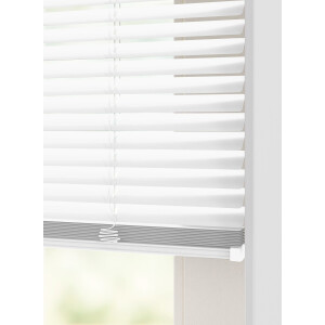 HEMA HEMA Jaloezie Aluminium Zijdeglans 25mm Wit (wit)