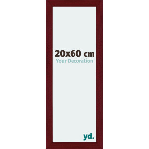 Your Decoration - Fotolijst 20x60 cm - MDF - Wijnrood Geveegd - Mura