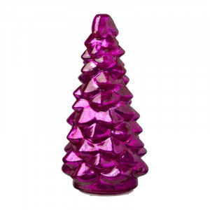 Lampje kerstboom groot - fuchsia - ø9.5x21 cm