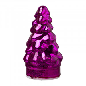 Lampje kerstboom klein - fuchsia - ø7x12 cm