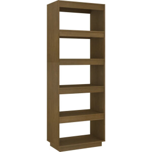 vidaXL Boekenkast/Kamerscherm Grenenhout Bruin Boekenkast - Bibliotheek - Houtmeubilair - Grenenhouten Meubels - Honigbruin Meubilair