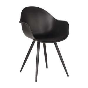 LABEL51 Eetkamerstoel 'Luca', kleur Zwart