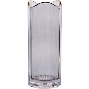 BELIANI PERDIKI - Decoratieve vaas - Grijs - Glas