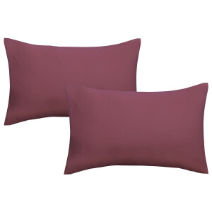 Biberna Fijne jersey kussenhoes (Rood, 40x60)