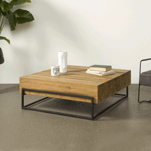 Tower Living Salontafel 'Massa' Teak, 108 x 108cm