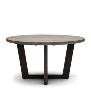 Bondi Beach Outdoor Round Dining Table Dia 140, grey