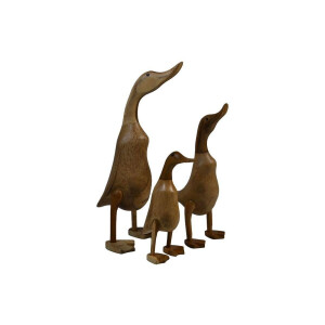 Set van 3 houten eendjes Donald handgemaakt | HSM Collection