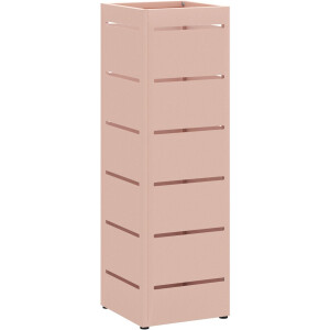 vidaXL - Opslaghaak - & - Rek - met - opslag - Roze - 15,5 - x - 15,5 - x - 49 - cm - Metaal