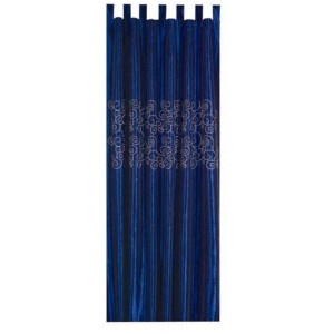 Florence plooiband gordijn blauw 140x245cm