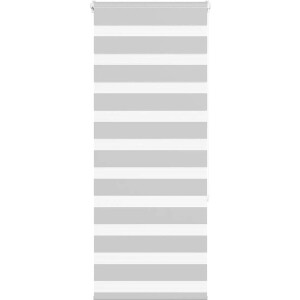 vidaXL - Zebra - rolgordijn - 55x150 - cm - stofbreedte - 50,9 - cm - lichtgrijs