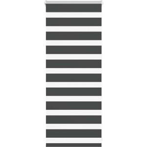 vidaXL - Zebra - rolgordijn - 65x100 - cm - stofbreedte - 60,9 - cm - zwart