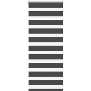 vidaXL - Zebra - rolgordijn - 60x100 - cm - stofbreedte - zwart - 55,9 - cm