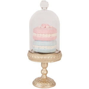 Clayre & Eef Decoratie Beeld Macarons Ø 7x17 cm Goudkleurig Kunststof