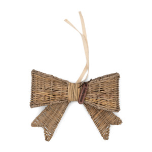 Rustic Rattan Jacky Bow Tree Topper