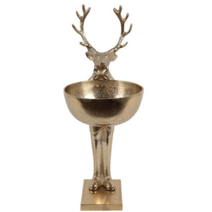 Countryfield Schaal Hert man L goud H51cm