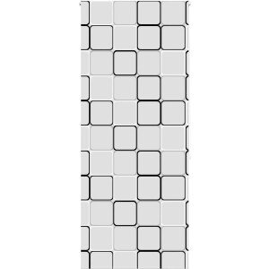 vidaXL - Doucherolgordijn - 100x240 - cm - stofbreedte - 96 - cm