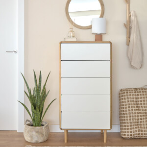 Kave Home Ladekast 'Anielle' Essen, Met 5 laden