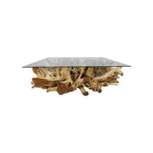Salontafel Two Tone Met Glas | HSM Collection