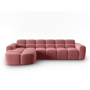 4-zits hoekbank Lisa links velvet | Micadoni