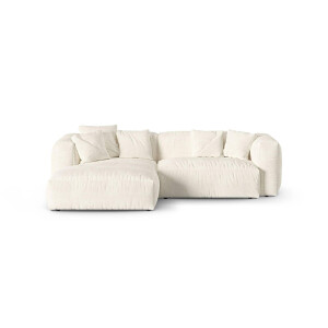 Modulaire hoekbank Martina links bouclé | Micadoni Home