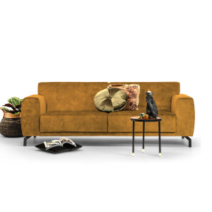 Sohome 4-zits Bank 'Jill' Velvet, kleur gold