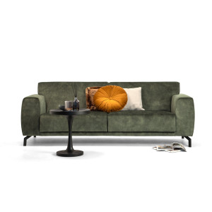 Sohome 4-zits Bank 'Jill' Velvet, kleur groen