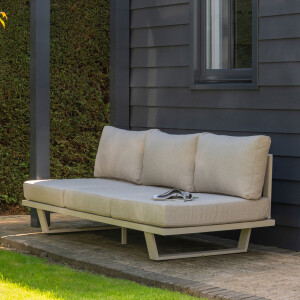 WOOOD 3-zits Loungebank 'Bear' kleur Zand