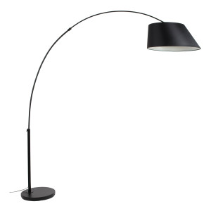 Zuiver Vloerlamp 'Arc' 222cm, kleur Zwart