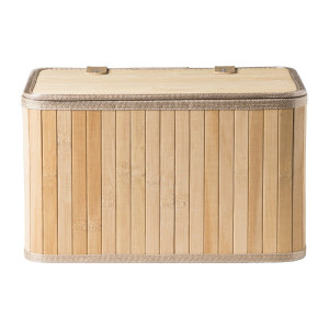 Opbergmand met deksel Oscar - 20x23x33 cm - naturel