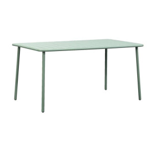 Leen Bakker - Tuintafel Vence - Licht - 72x150x90 Cm - Metaal - Groen
