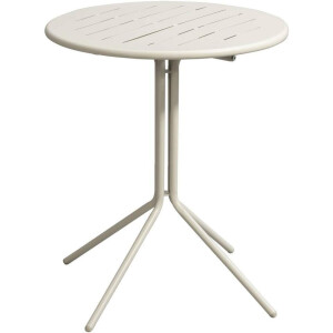 Leen Bakker - Bistrotafel Vence - Zand - 70xØ60 Cm - Metaal - Beige