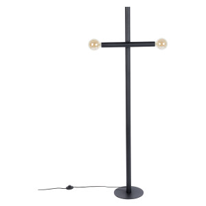 Zuiver Vloerlamp 'Hawk' 2-lamps, kleur Zwart