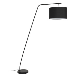 ZILT Vloerlamp 'Laniece' 224cm hoog, kleur Zwart