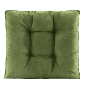 Leen Bakker - Loungekussen Florence Zit - Donker - 73x73 Cm - Polyester/Katoen - Groen