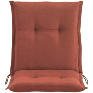 Leen Bakker - Terrasstoelkussen Brest - Terracotta - 100x50 Cm - Polyester/Katoen - Rood#Bruin - 8x50x100 Cm