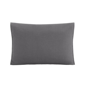 Leen Bakker - Loungekussen Brest Rug/zij - 60x43 Cm - Polyester - Grijs - 12x43x60 Cm