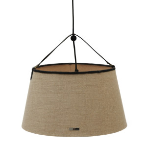 Rivièra Maison Hanglamp 'Harbor Buckle Shade' Linnen, 45.5cm, kleur Beige