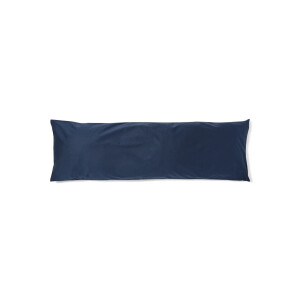 HEMA HEMA Kussensloop 50x160cm Zacht Katoen Donkerblauw (donkerblauw)