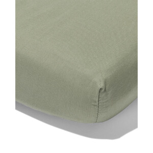 HEMA HEMA Topper Hoeslaken 180x200cm Zacht Katoen Groen (groen)
