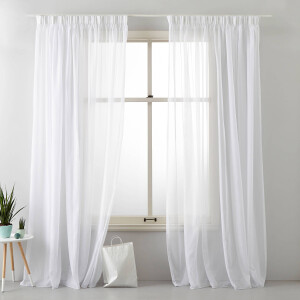 NOUS Living vitrage gordijn kant en klaar Turijn (per stuk) (150 x 315 cm)*