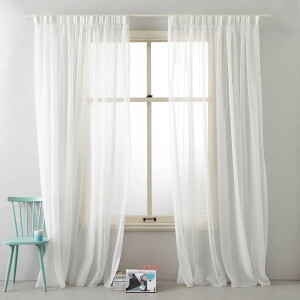 NOUS Living vitrage gordijn kant en klaar Turijn (per stuk) (300 x 315 cm)*