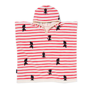 HEMA HEMA Takkie Kinderponcho 60x60cm Strepen (rood)