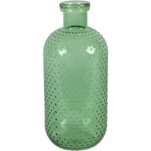 Countryfield Bloemenvaas Cactus Dots - groen transparant - glas - 15 x 35 cm