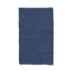 HEMA HEMA Badmat 50x85cm Chenille Staalblauw (donkerblauw)