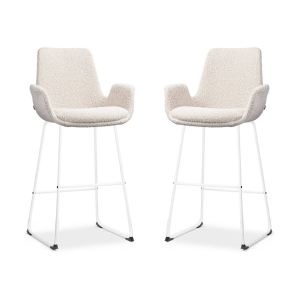 van 3barstoelen Nino-Eef bouclé | Nolon