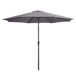 Leen Bakker - Parasol Dorado - Antraciet - Ø300 Cm - Polyester/Aluminium - Grijs